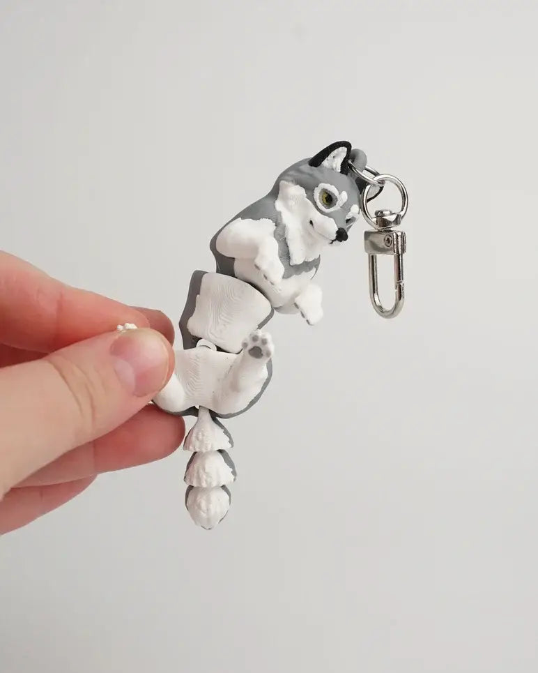 Grå ULV Antistress Nøglering fidget