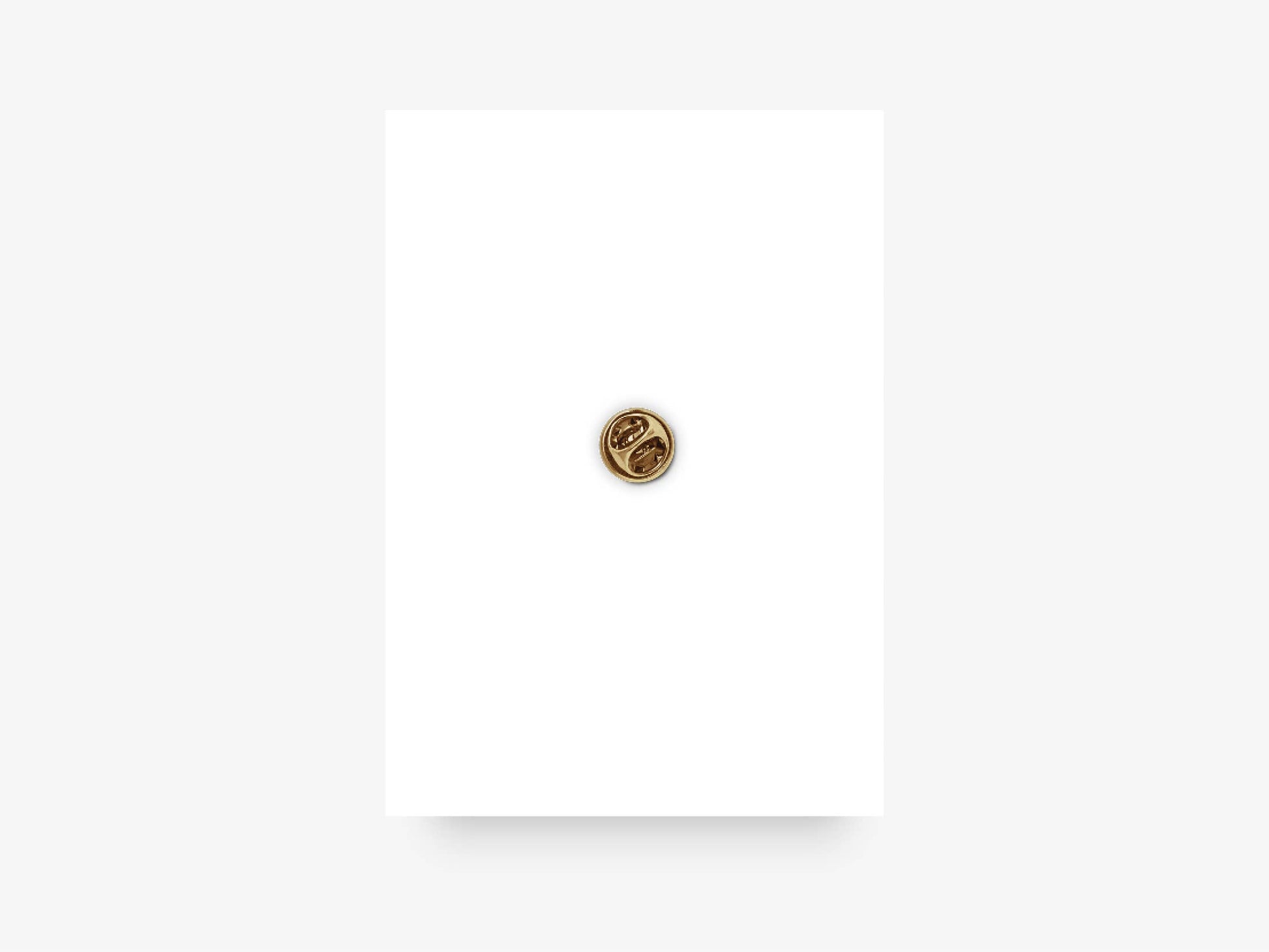 Guldbelagt kærlighed pin