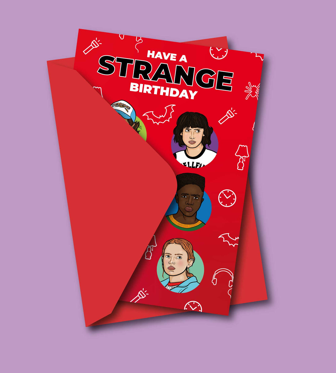 HAVE A STRANGE BIRTHDAY Stranger Things Fødselsdagskort
