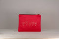 HEARTS Makeuptaske i rød velour