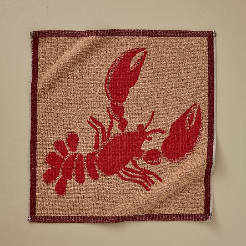 HUMMER Rødt Gæstehåndklæde 50x50 cm