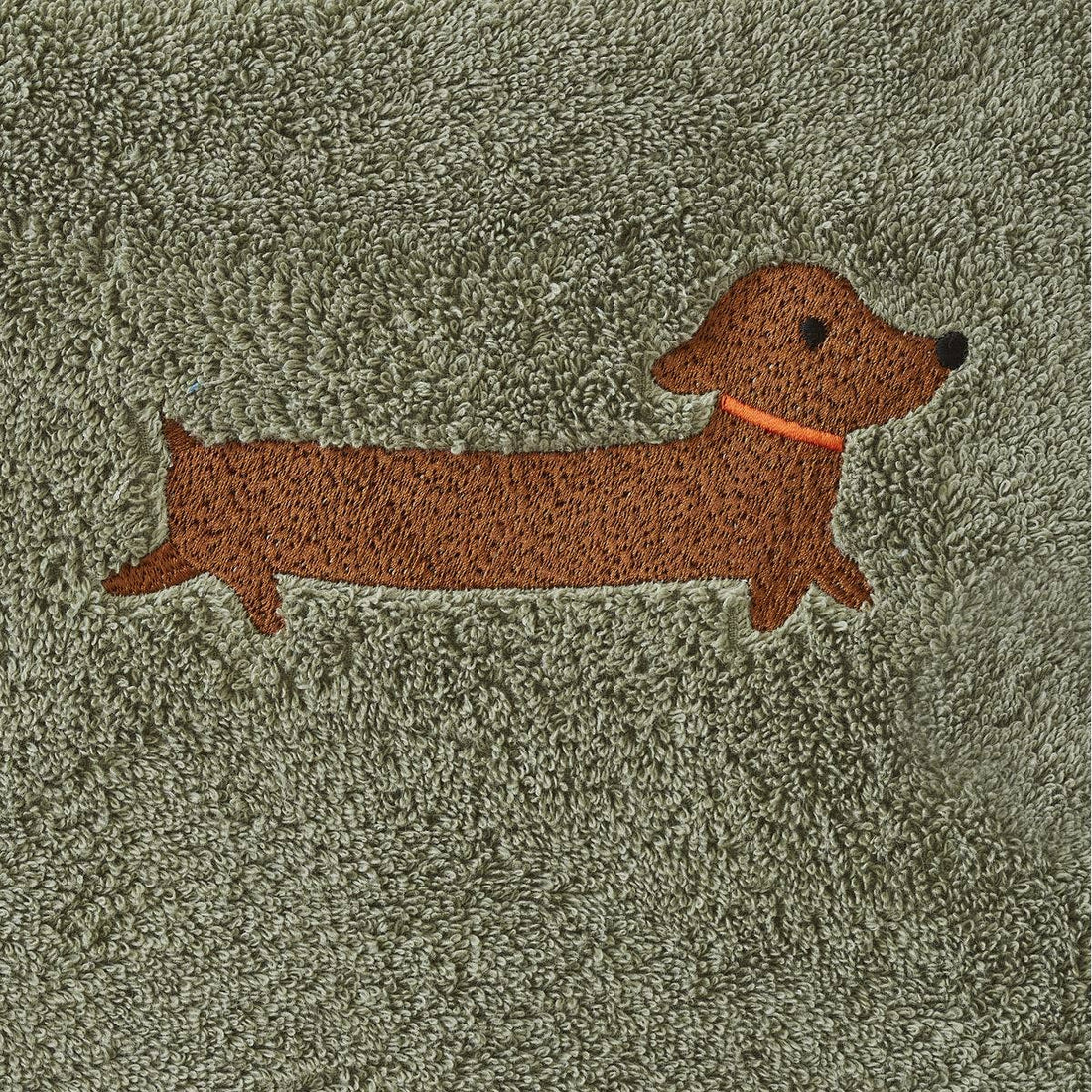 Roxy gravhund grønt håndklæde 50x100