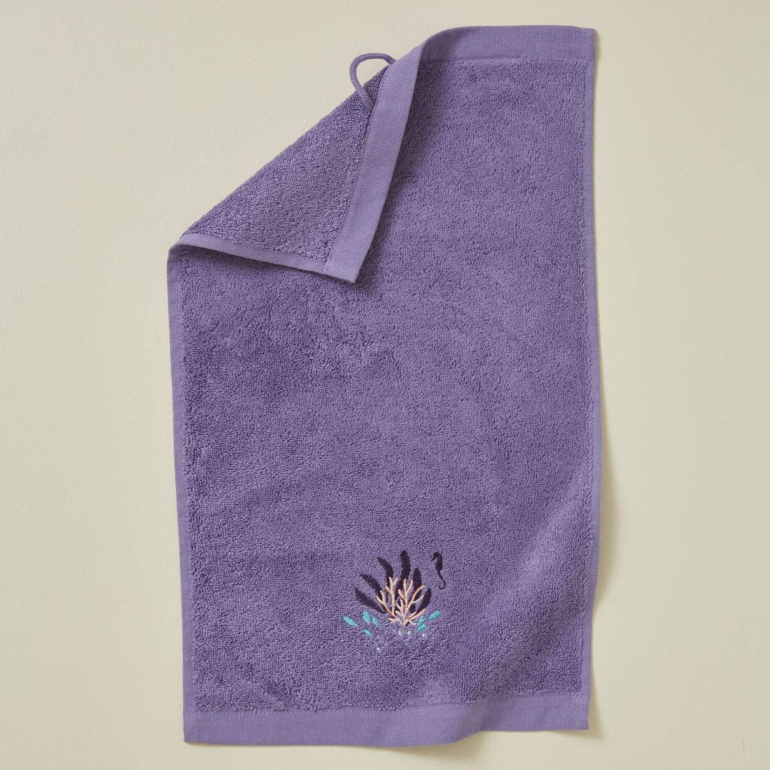 Havet lilla gæstehåndklæde 30x50