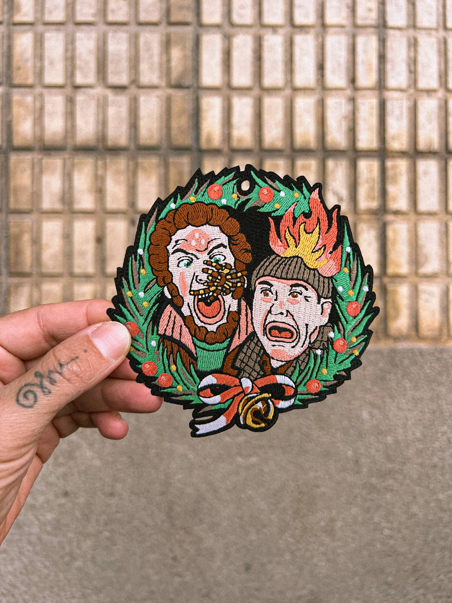 Home Alone strygemærke til julesweater