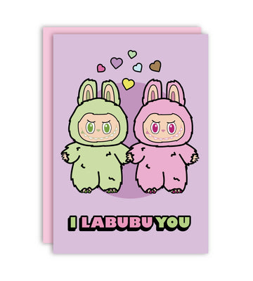 I Labubu You Kærlighedskort