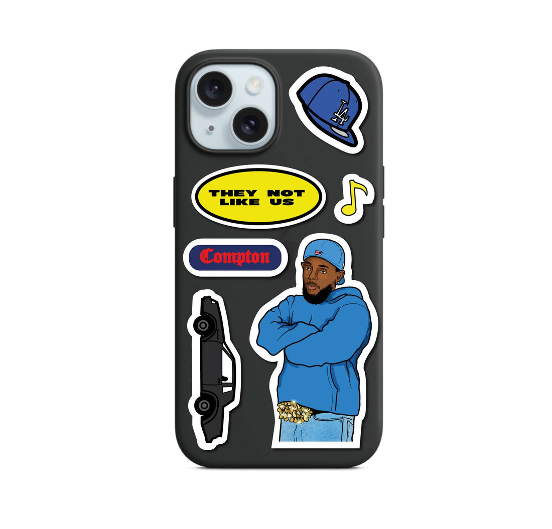 Kendrick Lamar Not Like Us klistermærkeark A5