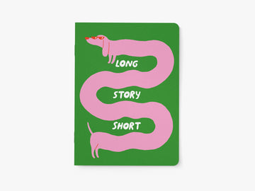 LONG STORY SHORT Notesbog med gravhund