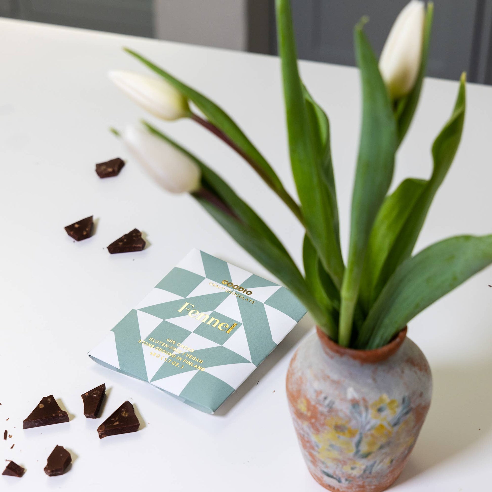 Limited Edition: FENNEL Økologisk Mørk Chokolade 49% med let lakridssmag, vegansk