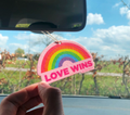 Love Wins regnbue duftfrisker hængende i bil