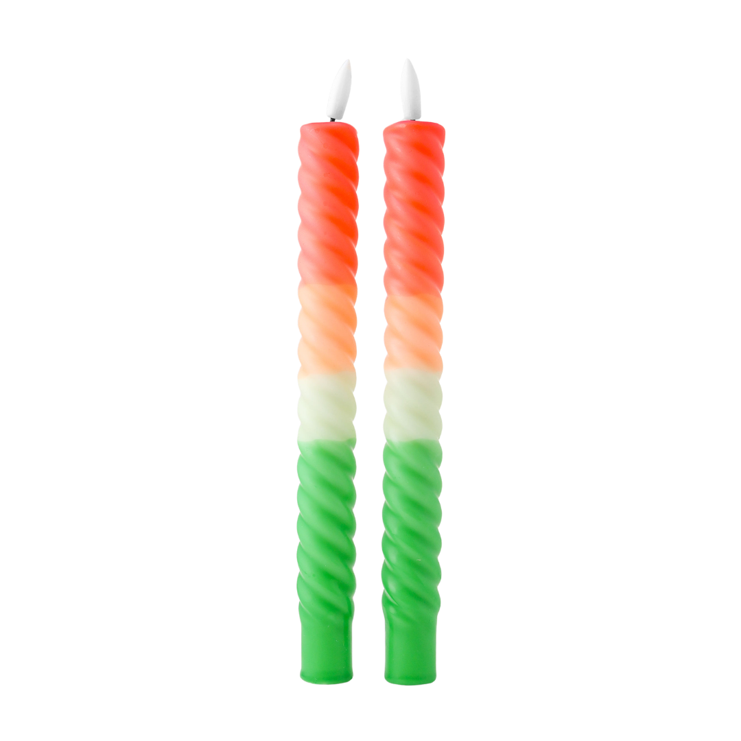 MANDARIN LED Snoede Vokslys