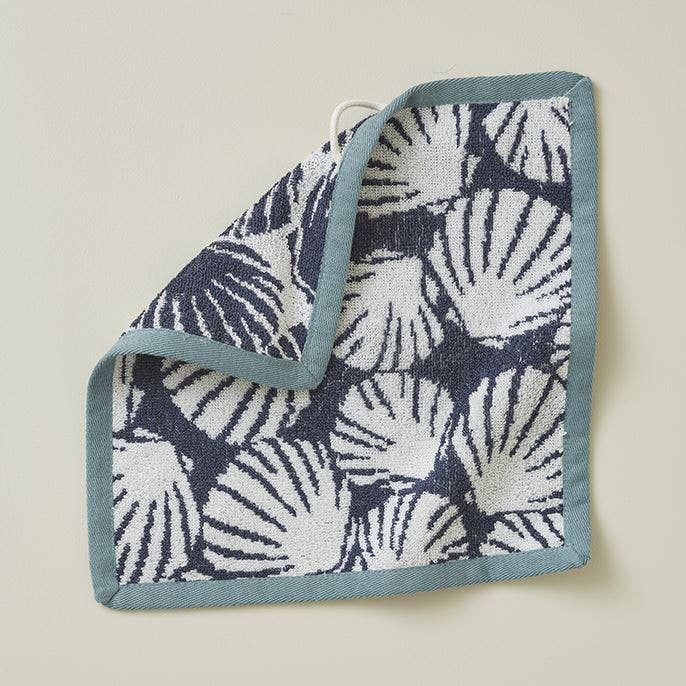 MUSLING Blå Vaskeklud 28 x 28