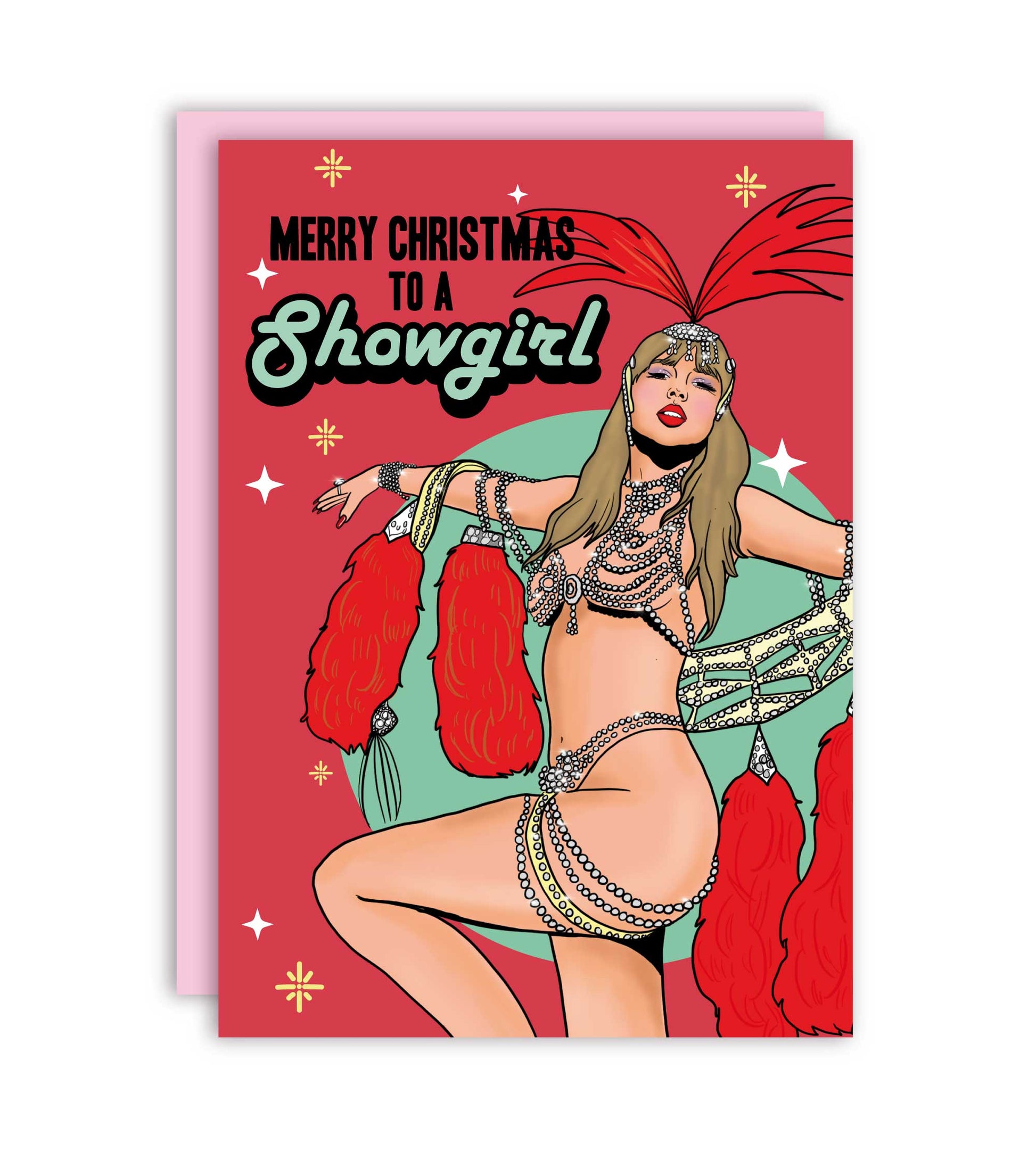 Merry Christmas To A Showgirl Julekort