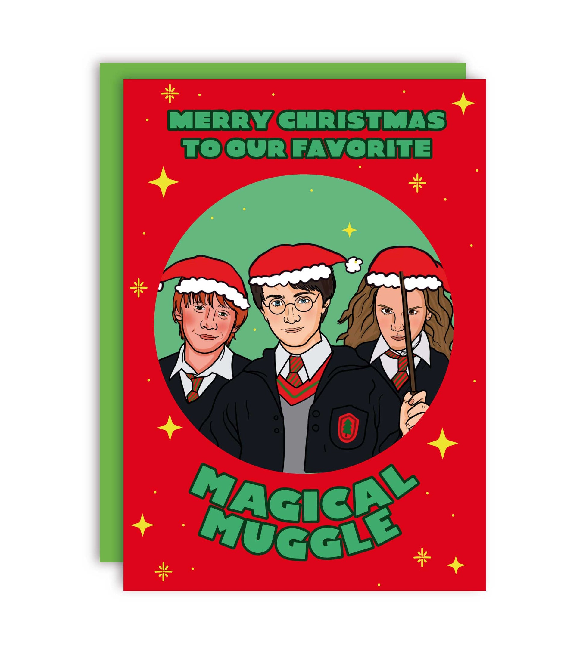 Merry Christmas To Our Favorite Magical Muggle Julekort