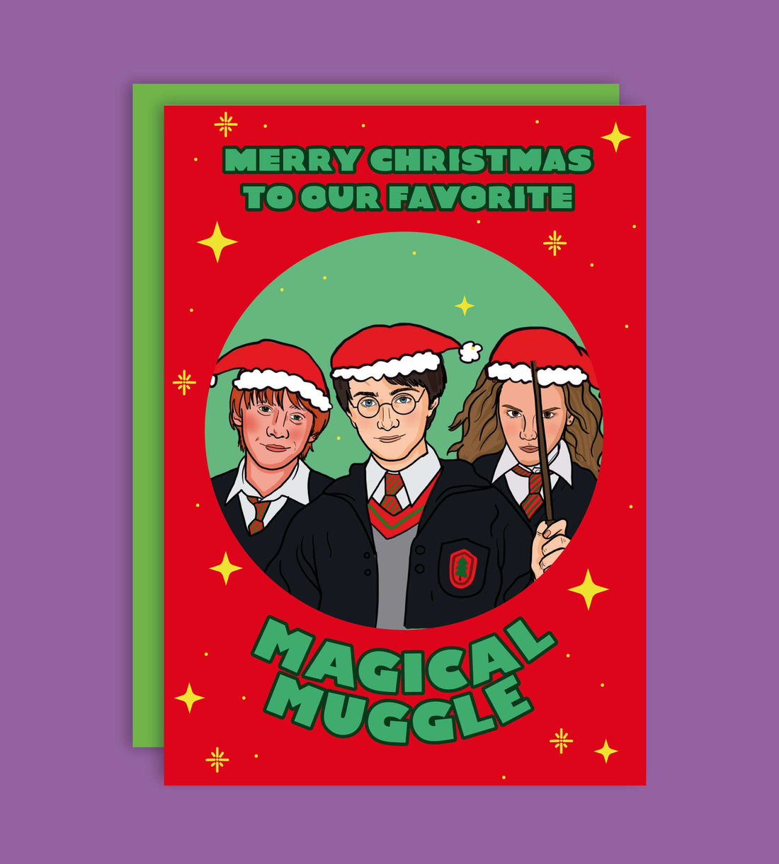 Merry Christmas To Our Favorite Magical Muggle Julekort - Harry Potter