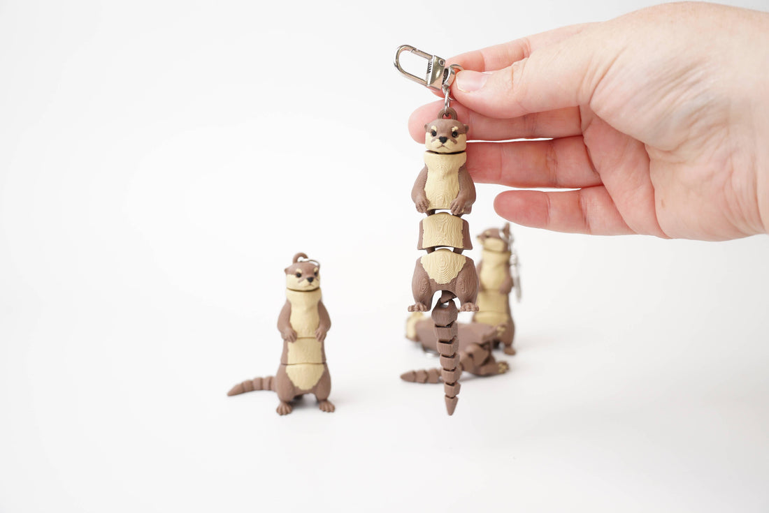 3d printet ODDER Antistress Nøglering fidget