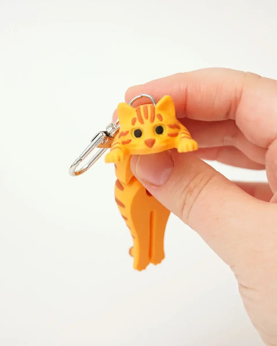 ORANGE KAT Antistress Nøglering