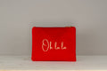 Oh la la rød makeuptaske clutch