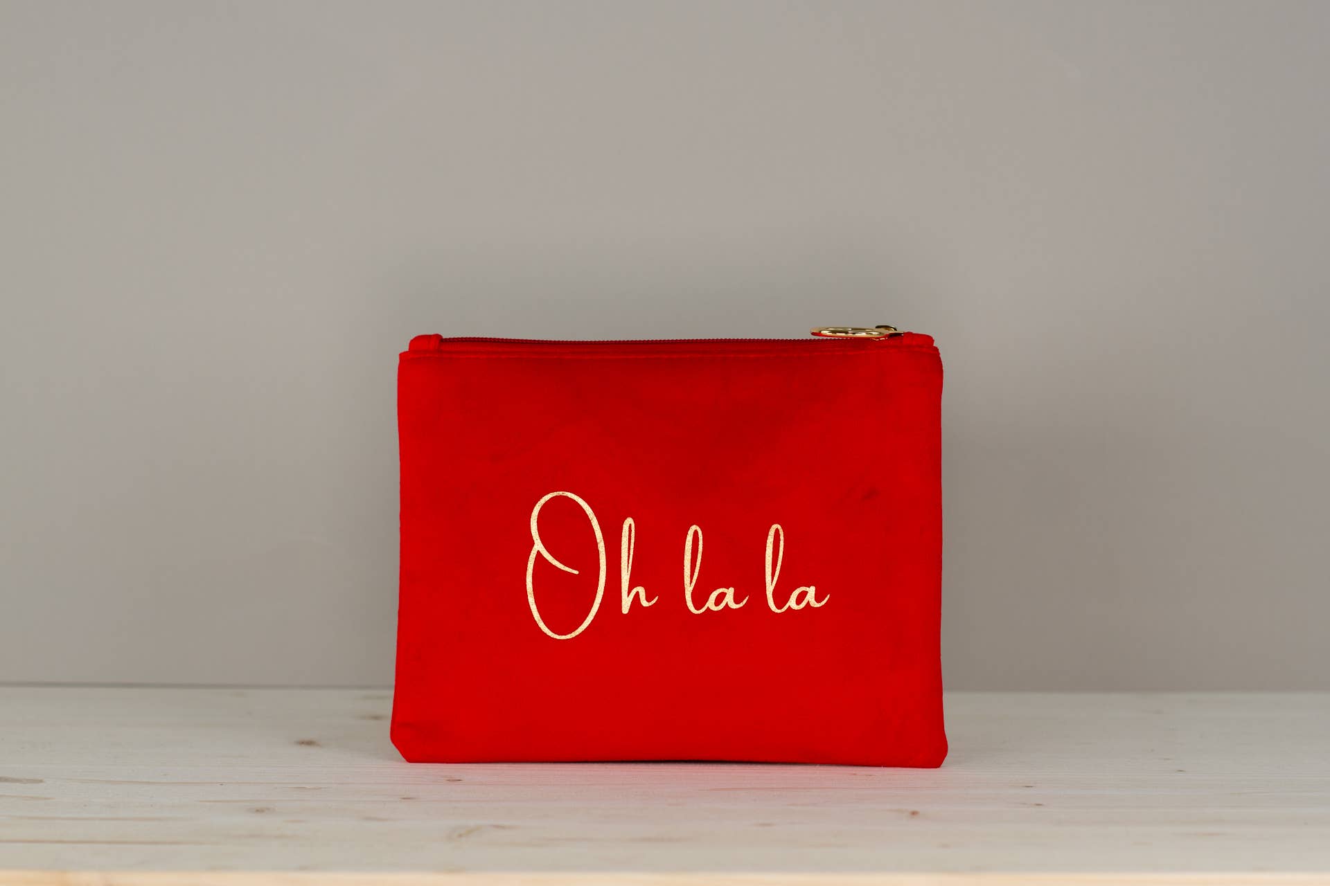 Oh la la rød makeuptaske clutch
