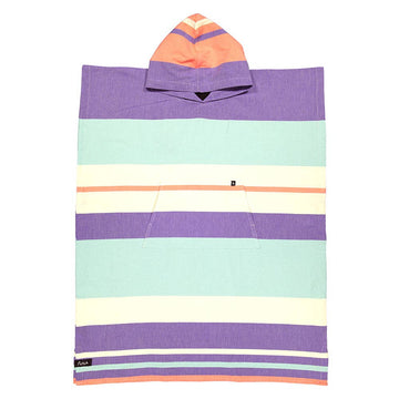 PAPUA LILLA & MINT STRIPET Badeponcho