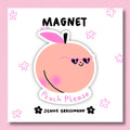 PEACH PLEASE køleskabsmagnet