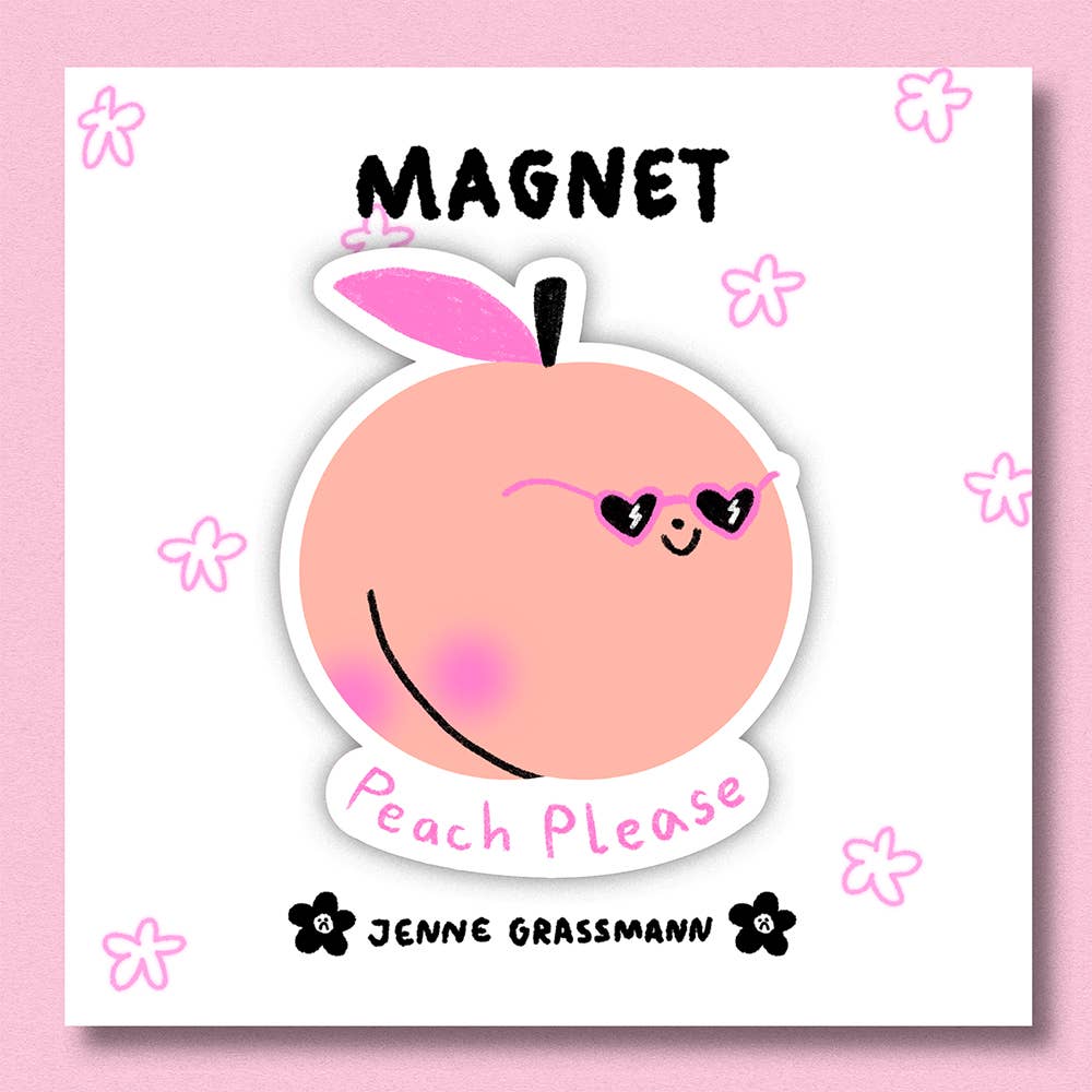 PEACH PLEASE køleskabsmagnet