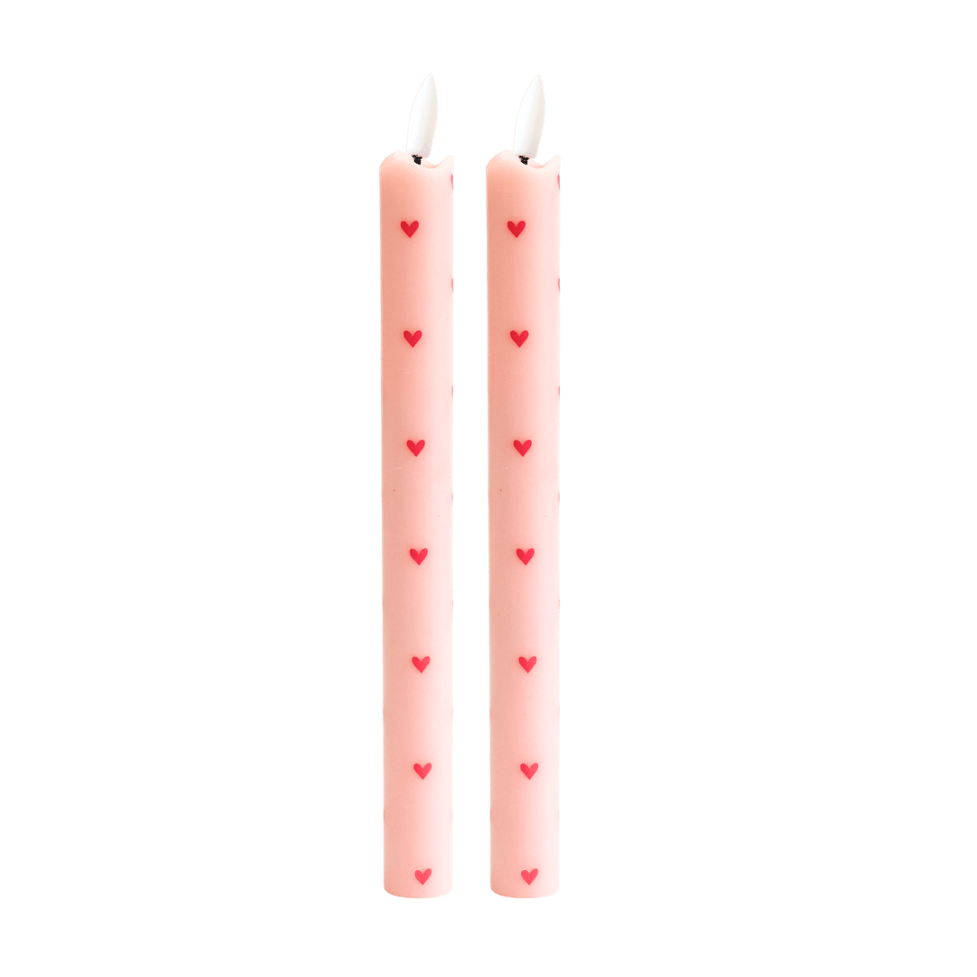 PINK HJERTE LED Vokslys