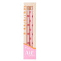 PINK SMILEY LED Vokslys stearinlys