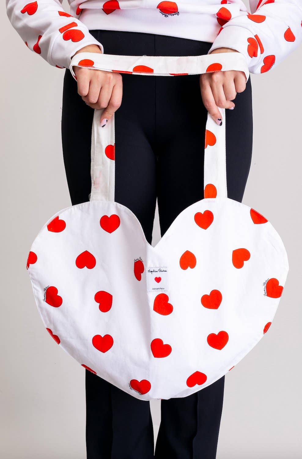 POLKA HJERTE Tote Bag i bomuld