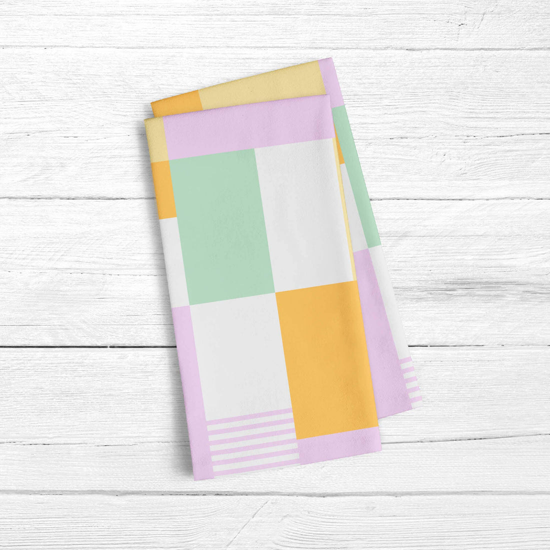 Pastel farvet viskestykke til moderne køkken