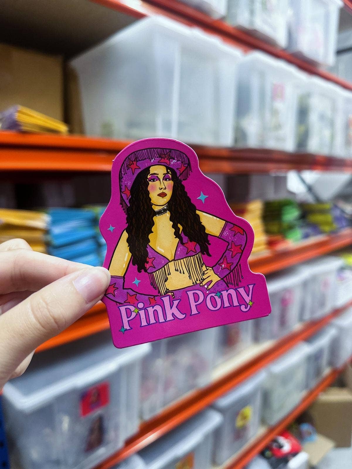 Pink Pony magnet til farverigt køkken
