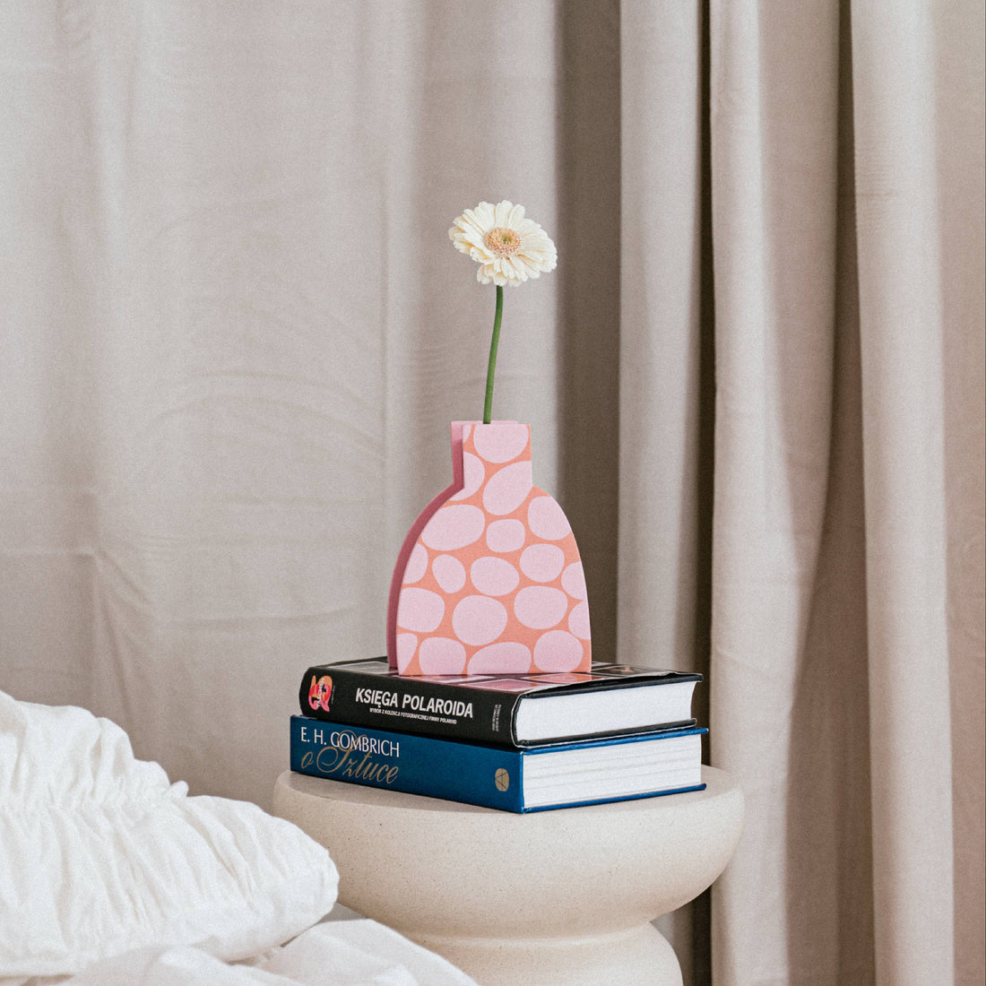 Dekorativ vase pink orange