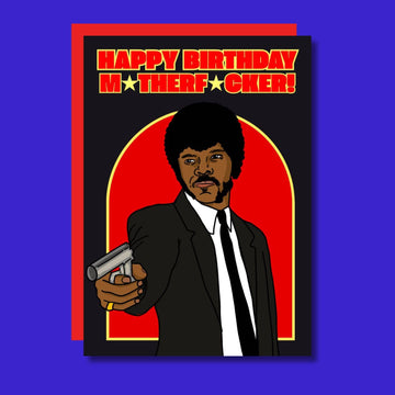 Pulp Fiction fødselsdagskort