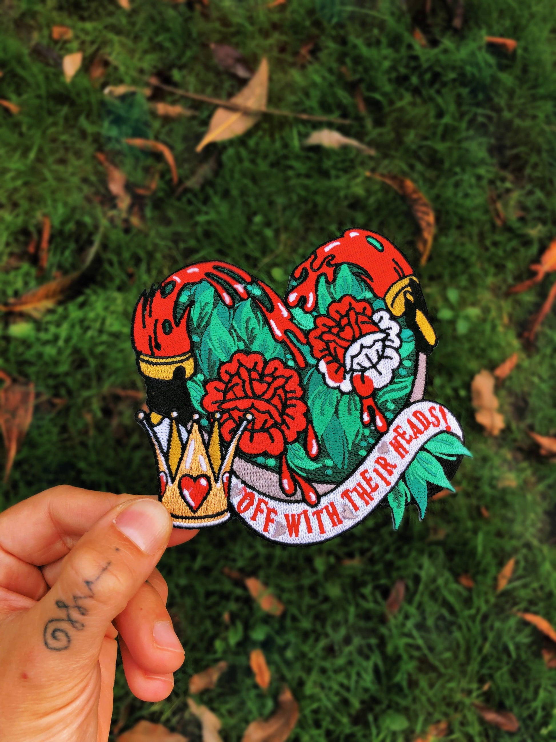 Queen of Hearts strygemærke 10 cm