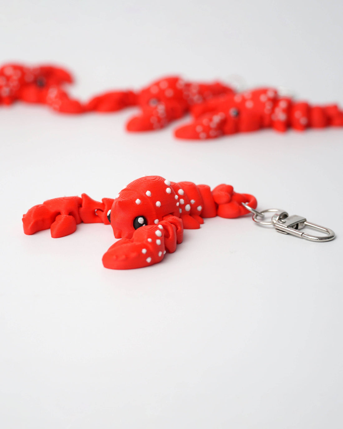 RØD HUMMER Antistress Nøglering fidget