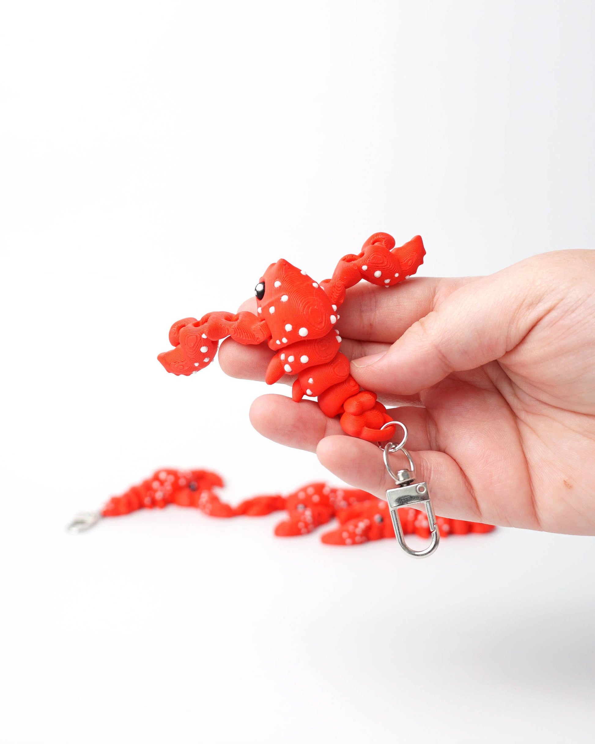 RØD HUMMER Antistress Nøglering fidget toy 3d