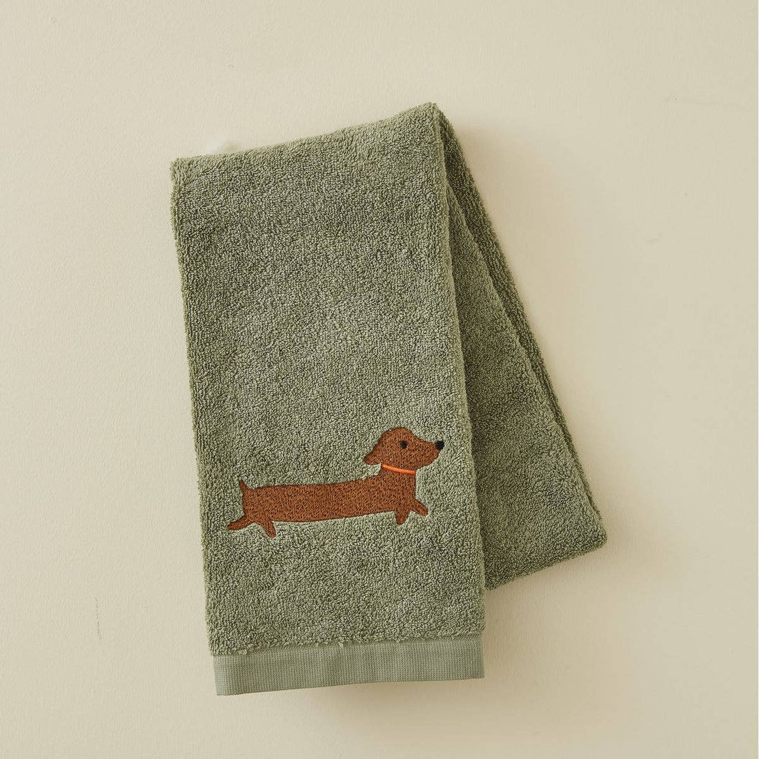 Roxy gravhund grønt håndklæde 50x100
