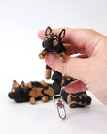 SCHÆFERHUND Antistress Nøglering fidget
