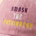 SMASH THE PATRIARCHY Pink Kasket broderet