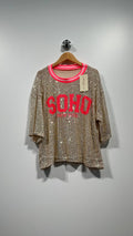 SOHO SØLV Paliet Top one size