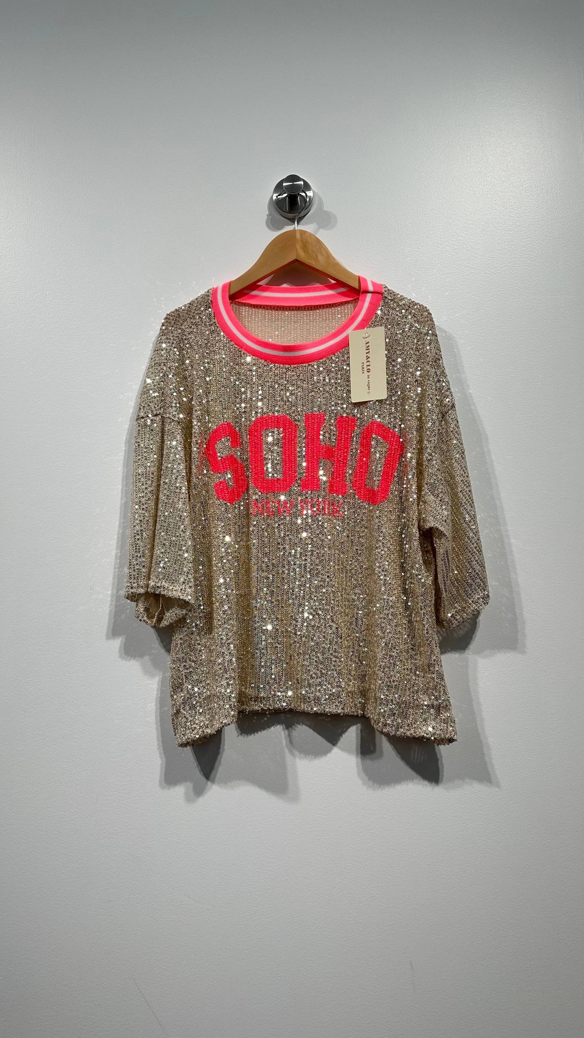 SOHO SØLV Paliet Top one size