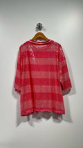 STRIPET PINK Paliet Top str 36 til 42