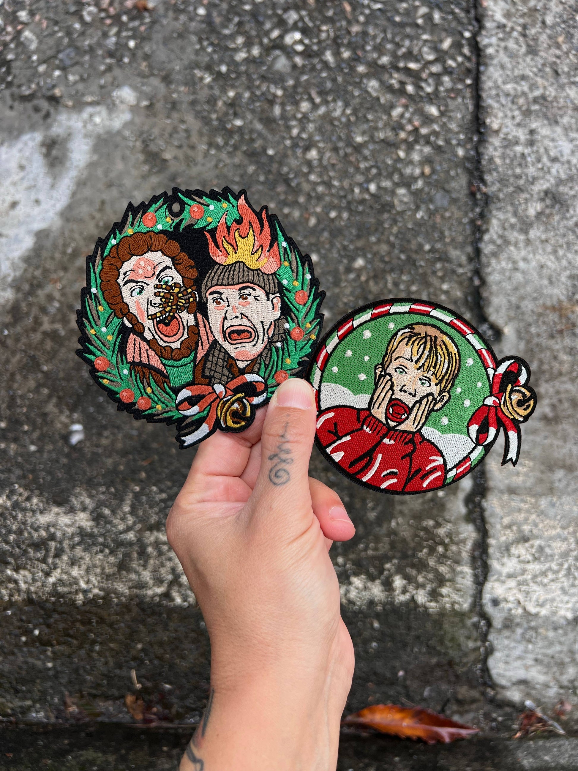 Sjovt jule strygemærke