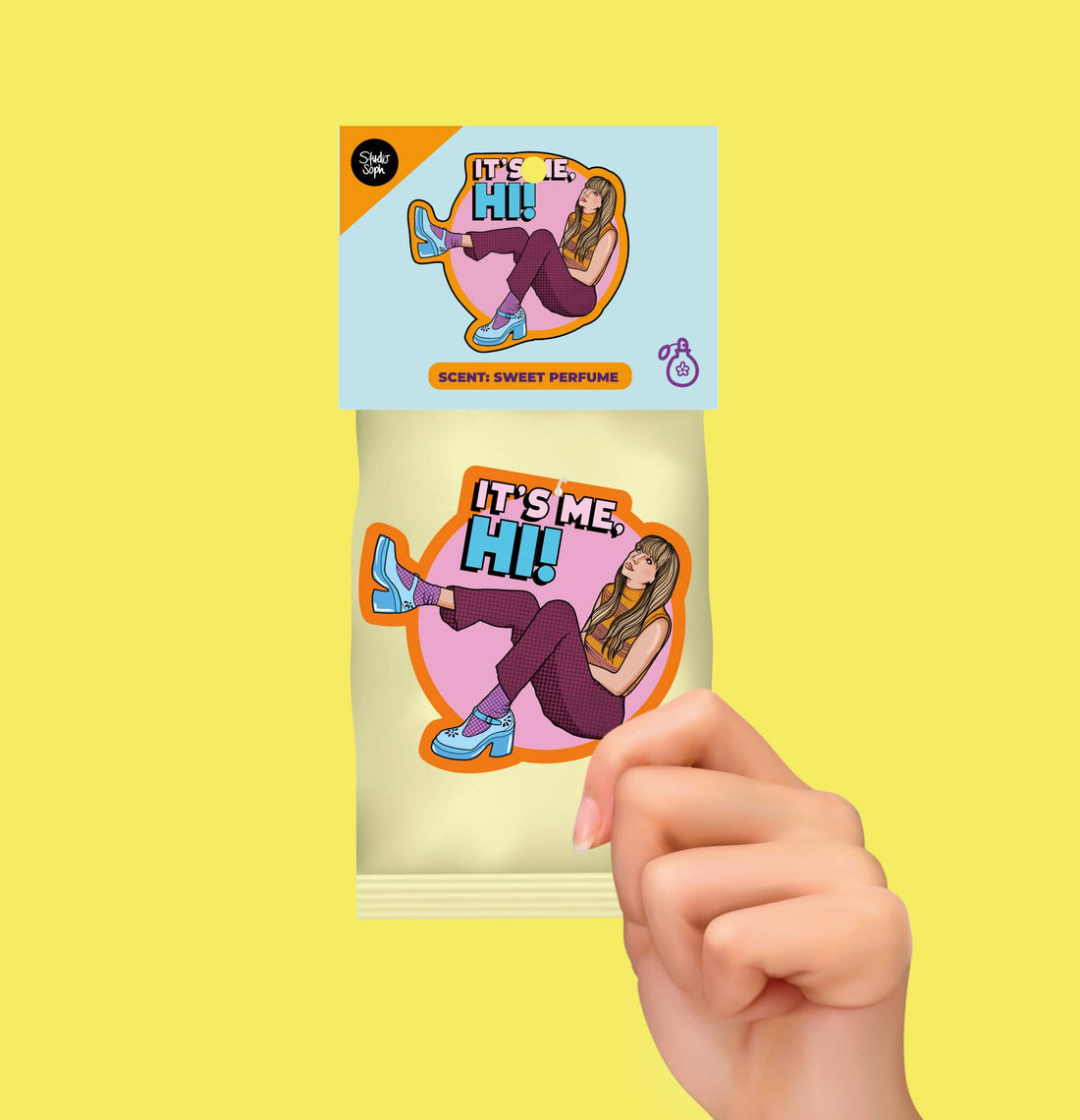 Taylor inspireret duftfrisker hængende i bil