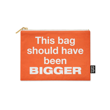 This bag should have been bigger orange makeup pung