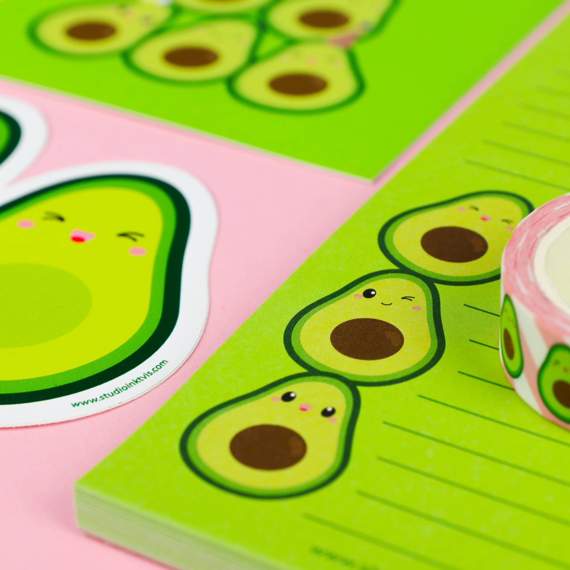 To do notesblok med avocadoer