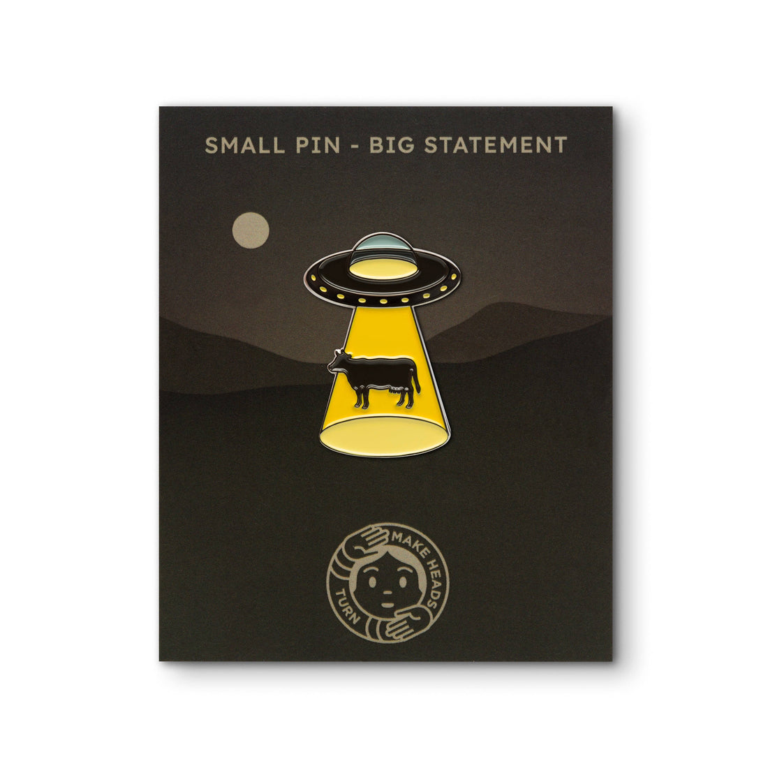 UFO COW ABDUCTION Pin