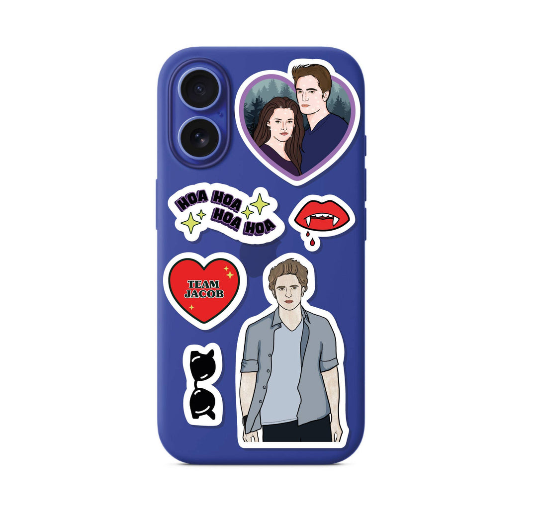 I Love Vampires klistermærkeark A5 til Twilight fans