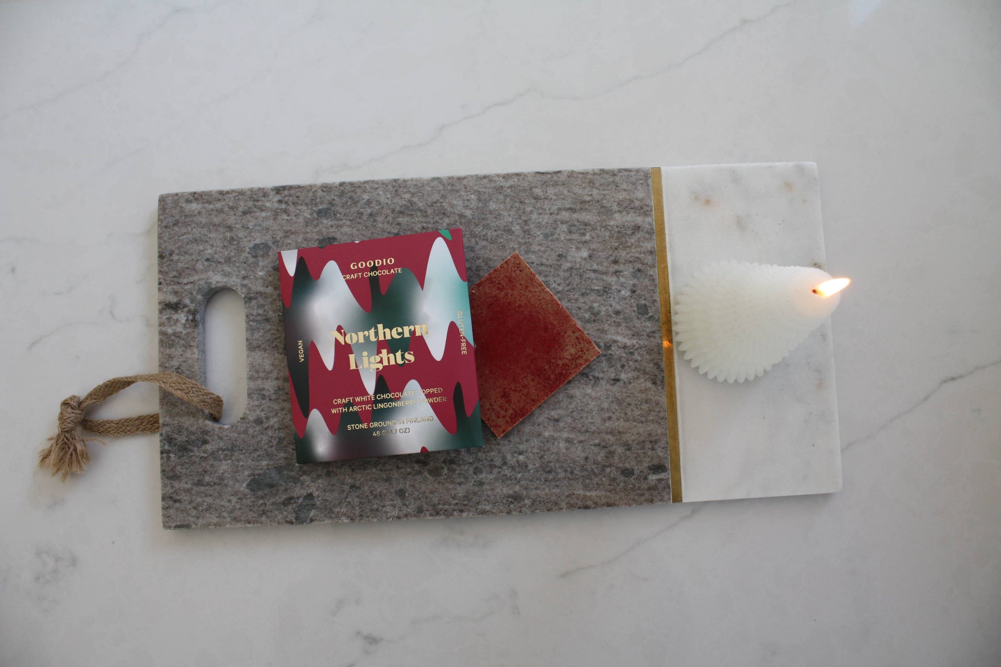 Vegansk Northern Lights Hvid Chokolade