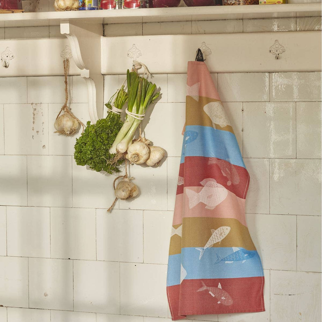 Viskestykke med rosa fisk