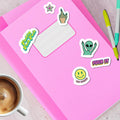 WTF, SO MANY F*CKS A5 Klistermærkeark sjove stickers til notesbog
